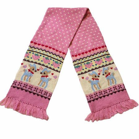 angel blue pink scarf
