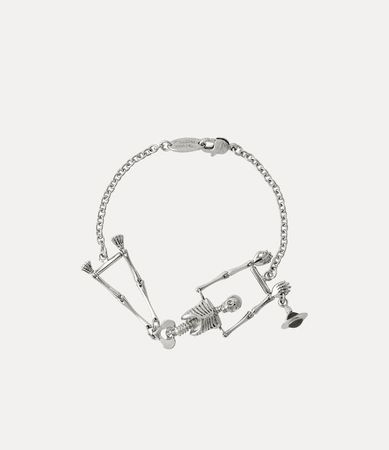 Skeleton Bracelet in Palladium Black | Vivienne Westwood®