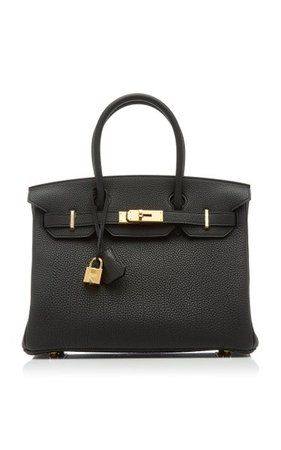Hermès 30cm Black Togo Leather Birkin Bag By Hermès Vintage By Heritage Auctions | Moda Operandi
