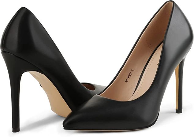 Amazon.com | Modatope Black Pumps for Women High Heels Dressy Pumps Stiletto Pointed Closed Toe Pumps Size 6.5 | Shoes
