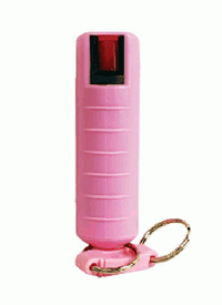 Pink Keychain Pepper Spray in Hard Case WomenOnGuard.com