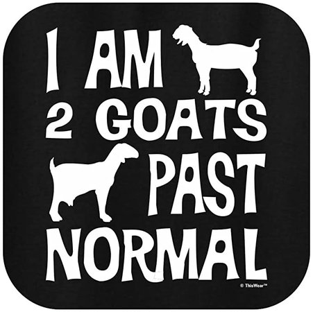 Amazon.com: I am 2 Goats Past Normal Funny Pet Goat Ladies T-Shirt Large Violt Violet: Clothing