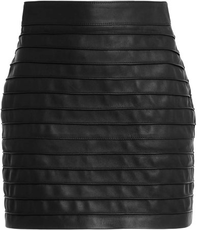 Alessandra Rich Leather Mini Skirt