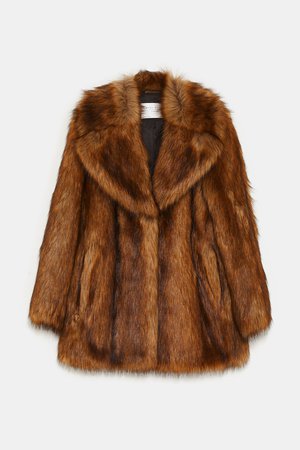 FAUX FUR COAT - Faux fur-COATS-WOMAN | ZARA United States