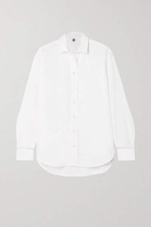 Capri Cotton-poplin Shirt - White