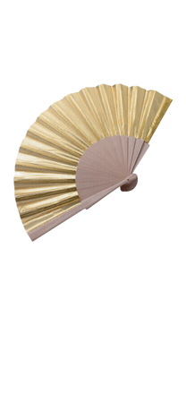 gold fan