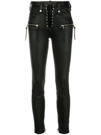 Unravel Project skinny lace-up jeans $1,501 - Buy AW18 Online - Fast Global Delivery, Price
