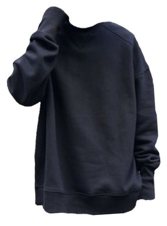 Black baggy sweatshirt