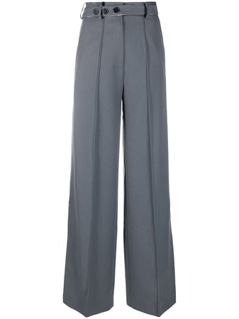 Rokh side slits tailored trousers - FARFETCH