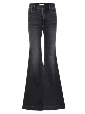 Shop Good American Good Waist Super Flared Jeans | Saks Fifth Avenue
