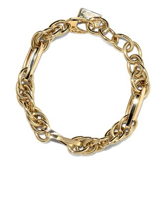 Lauren Rubinski 14K yellow gold chunky-chain bracelet - FARFETCH