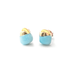 Gold Dipped Amazonite Earrings – Lifetique