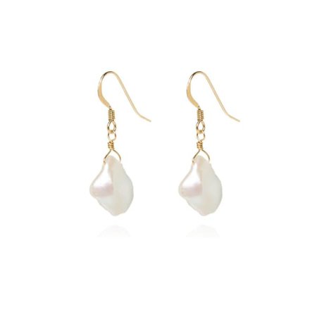 Lolana 14K Gold Pearl Earrings | Amara Palm | Wolf & Badger