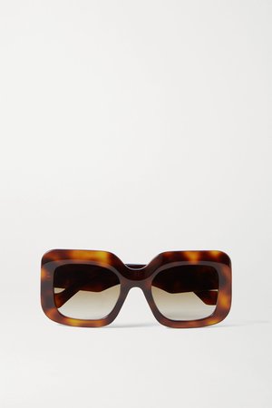 Tortoiseshell Oversized square-frame tortoiseshell acetate sunglasses | Loewe | NET-A-PORTER