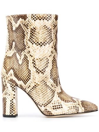 Shop Paris Texas pointed snakeskin effect boots with Express Delivery - Farfetch