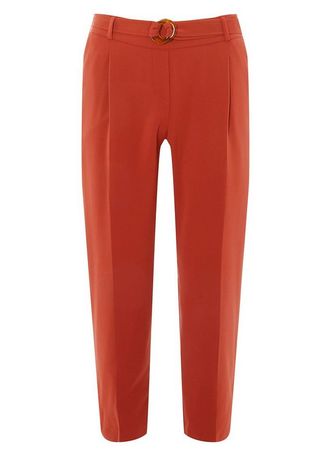 Terracotta Belted Trousers | Dorothy Perkins