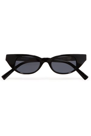 Le Specs | + Adam Selman The Breaker cat-eye acetate sunglasses | NET-A-PORTER.COM