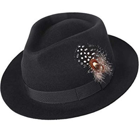 felt hat with feather