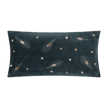 Buy Joanna Buchanan Embroidered Velvet Star Cushion - 50x50cm - Dark Grey | Amara
