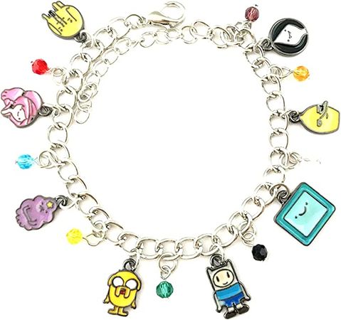 Amazon.com: Dream Water Anime Cartoon Metal Adventur Time Charm Bracelet Gifts for Girl Woman: Clothing, Shoes & Jewelry