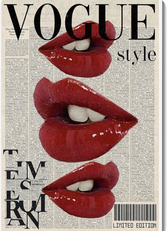 red vogue magazine fashion photography