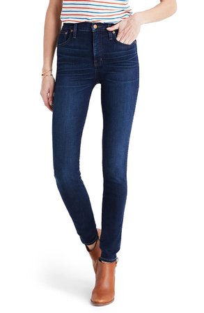 Madewell Taller 10-Inch High Waist Skinny Jeans (Hayes Wash) | Nordstrom
