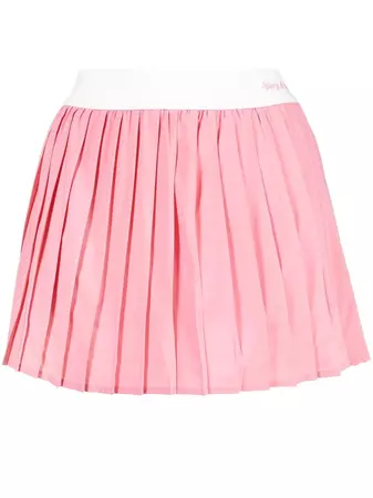 Sporty & Rich Pleated logo-waist Mini Skirt - Farfetch