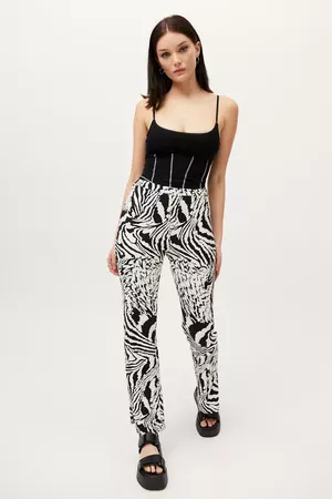 Urban Renewal Remnants Abstract Zebra Flare Pant | Urban Outfitters
