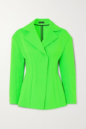 Green Stretch-jersey blazer | Kwaidan Editions | NET-A-PORTER