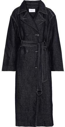 The Hh Club Belted Denim Trench Coat