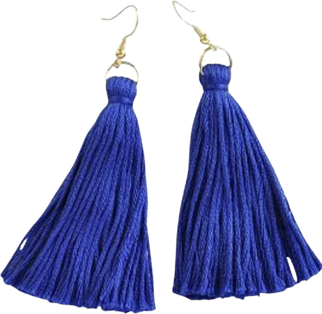 earrings blue dangle