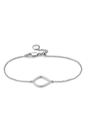 Monica Vinader Riva Kite Adjustable Diamond Bracelet | Nordstrom