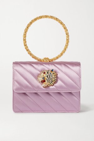 Gucci | Broadway embellished quilted satin tote | NET-A-PORTER.COM