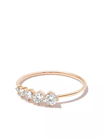 Adina Reyter 14k Yellow Gold Paris Flower Diamond Ring - Farfetch