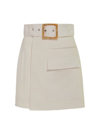Off white skirt w/ gold belt buckle