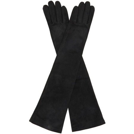 Agnelle Opera Long-Length Suede Gloves ($138)