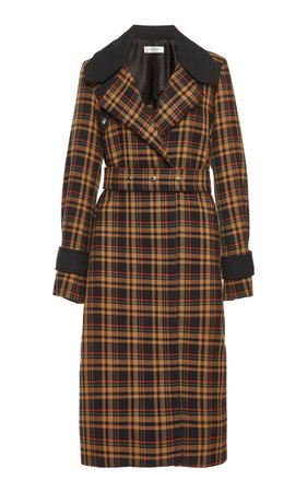 Belted Checkered Trench Coat By Victoria Beckham | Moda Operandi