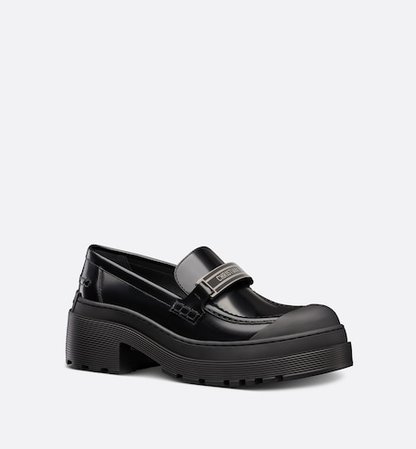Dior Code Loafer Black Brushed Calfskin | DIOR