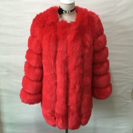 ZADORIN S 4XL Winter Luxury Faux Fox Fur Coat Slim Long Pink Red Blue Faux Fur Jacket Women Fake Fur Coats manteau fourrure-in Faux Fur from Women's Clothing & Accessories on Aliexpress.com | Alibaba Group