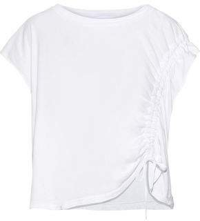 The Ruched Muscle Cotton-jersey T-shirt