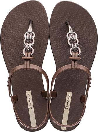 Amazon.com | Ipanema Women's Connect Sandal, Pink/Gold, 8 | Flip-Flops