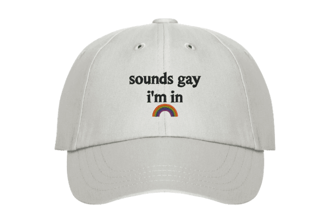 Animated Text Caps — 🌈 Sounds Gay I'm In® Hat 🌈