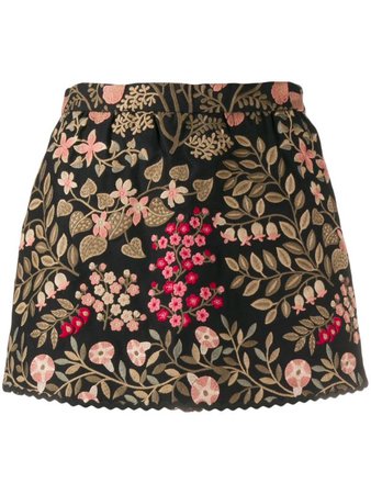 RED Valentino floral jacquard mini skirt