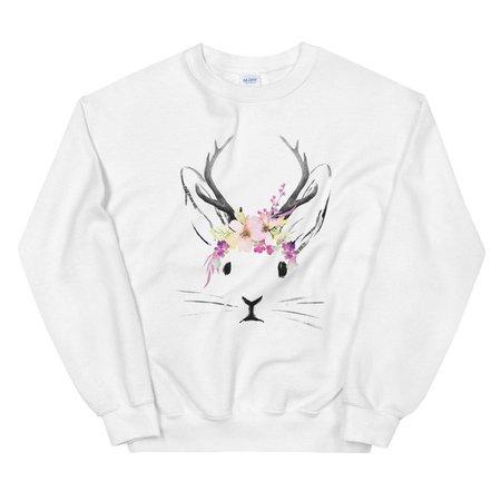 Bunny Sweatshirt Easter Spring Sweater for Women or Men Unisex | Etsy