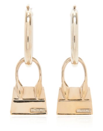 Jacqeumus Bag Gold Earrings