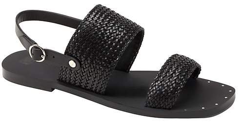 Woven Double-Strap Sandal