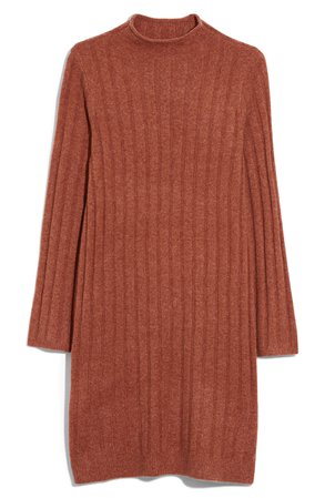 Madewell Ribbed Mock Neck Sweater Dress | Nordstrom