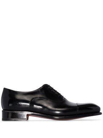 Santoni leather Oxford shoes - FARFETCH