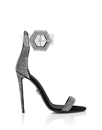 Sandals High Heels Crystal | Philipp Plein