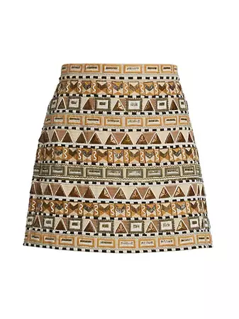 Shop Veronica Beard Riel Beaded Skirt | Saks Fifth Avenue